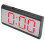 LED-Spiegel-Wecker mit USB-Ladefunktion, 8x3,3x15,9cm, Rot 13