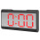 LED-Spiegel-Wecker mit USB-Ladefunktion, 8x3,3x15,9cm, Rot 14