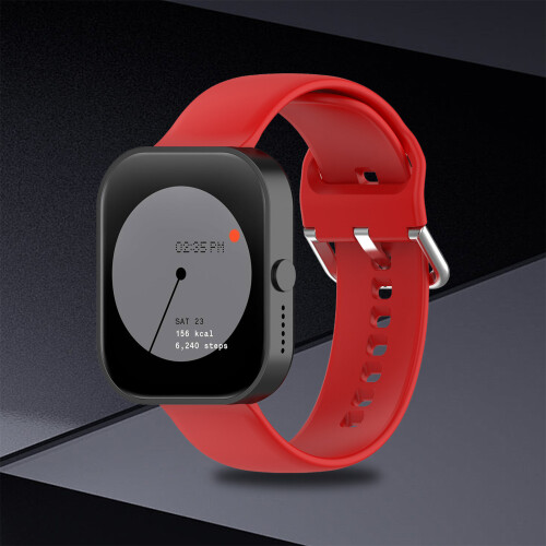 (red, S) Silicone CMF Watch Strap - Comfortable & Stylish Gift 2