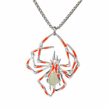 (4) Hypoallergenic Spider Necklace Gift for Women