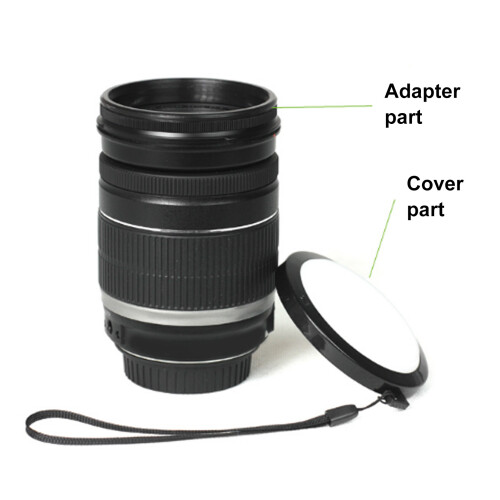 MENNON 46mm White Camera Lens Cap Cover Plastic Camera Body Protector 2