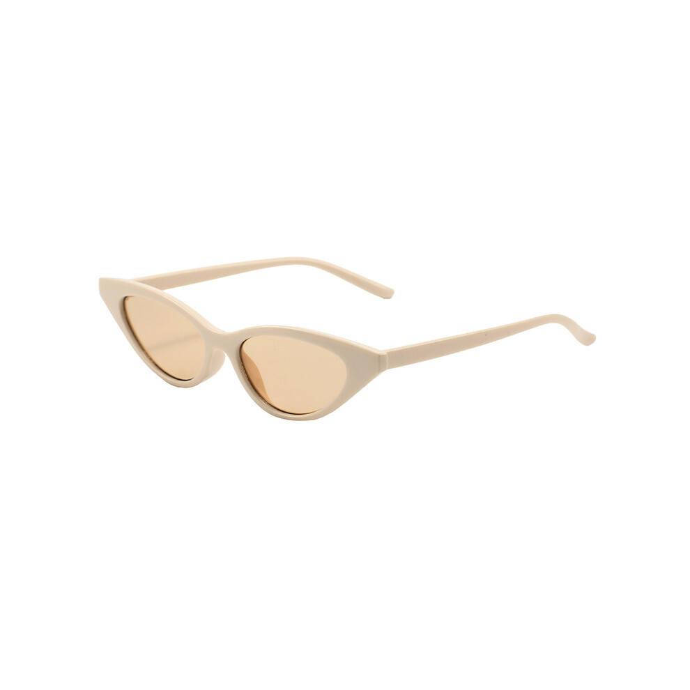 Zhouq-Outdoors (Rice White Tea) Uv Cat-Eye Sunglasses Unisex Lightweight Stylish