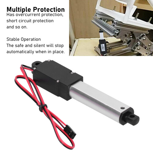 Waterproof DC 12V Micro Linear Actuator 50mm Stroke 30N 30mm/sec for Robots 2