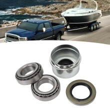 2 Set Trailer Wheel Hub Bearings Kit 12192TB with Grease Seals for 1 Inch Axle