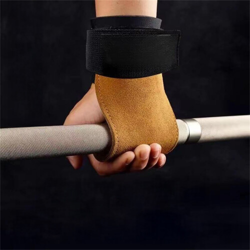 (Brown, 1PC) Weightlifting Pull Up Straps, Adjustable Grip Support 1
