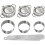 3-In1 Stainless Steel Dumpling Maker Set - DumplingPress & Empanada Mold with Dough Cutters (3", 3.4", 3.8") 1