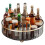 1pcs Round Plastic Clear Rotating Container Bins for Cabinet Pantry Kitchen Countertop Refrigerator 1