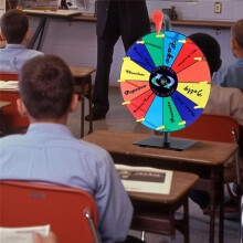 12 Inch Spin Wheel Prize Wheel with 12 Slots,Heavy Duty Base and Stand,Ideal for Carnival Events Home Parties