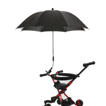 Baby Stroller Parasol Sun Shade, 85cm Large Impact Cloth Black