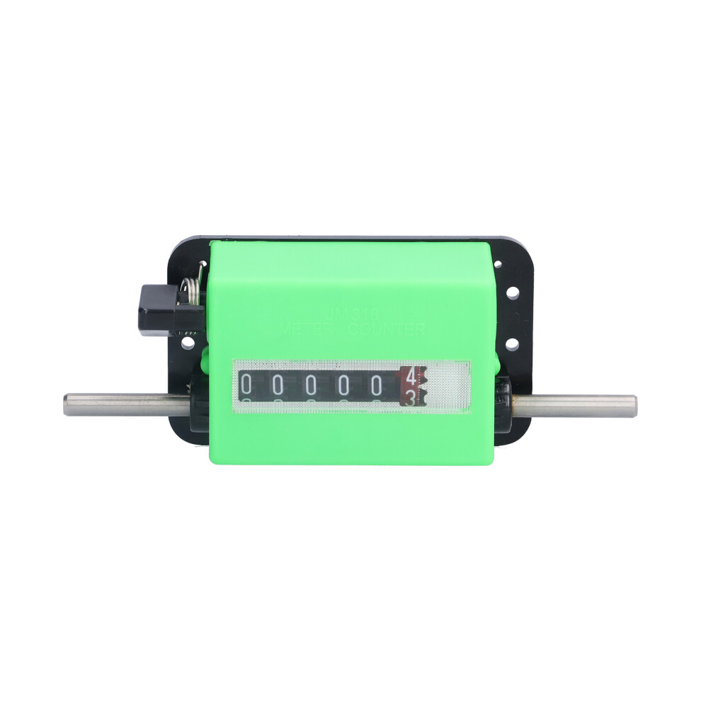 Mechanical Length Counter 6-Digit, 0-99999.9 M, Abs Rubber Materials 9391391542028