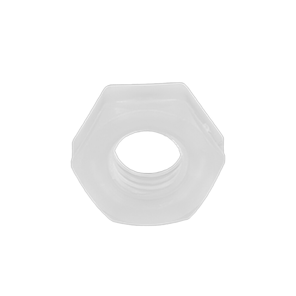 50Pcs White Pp Hex Nuts M10 Corrosion-Resistant Industrial Accessories 7651391542117