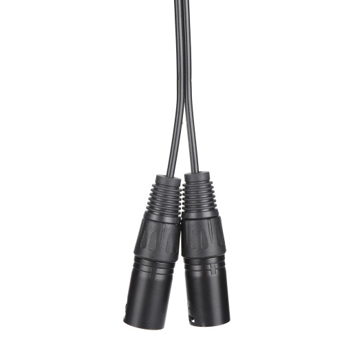 3.5mm to Dual XLR Microphone Cable 1.5m/4.9ft PVC 2