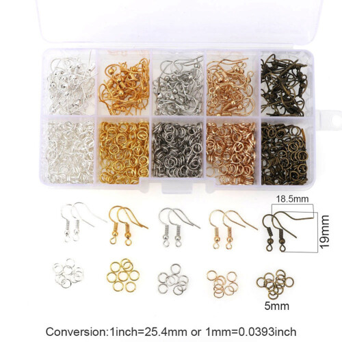 Ear Hooks Single Circle Earrings Earrings Diy Material Handmade Accessories Material Bag Set 1