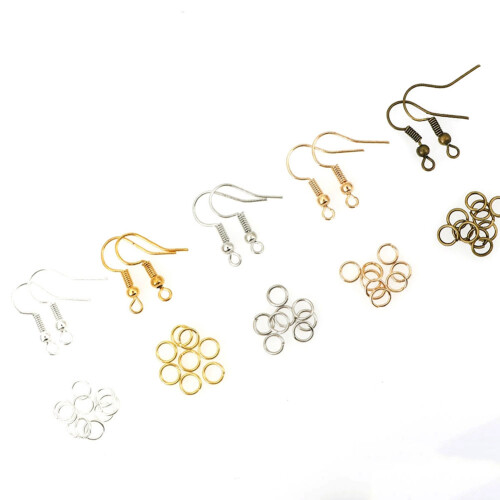 Ear Hooks Single Circle Earrings Earrings Diy Material Handmade Accessories Material Bag Set 2