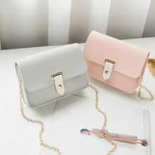 Mode Damenhandtasche Strandtasche im Koreanischen Stil Damen UmhäNgetasche Kleine Klappentasche Rosa