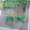 DIY Epoxy Mal Eiland Oorbellen Hanger Siliconen Mal Handleiding Spiegel Maat B 10