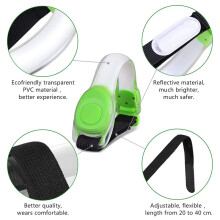 2 StüCke LED Armband, LED Armband Reflektierendes Fahrwerk für AußEn AktivitäTen und Bewegung, Laufen, GrüN