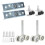 2pc Glass Door Runners 25mm 1