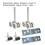 2-Pack Shower Door Runners 25mm 8