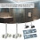 2-Pack Shower Door Runners 25mm 6