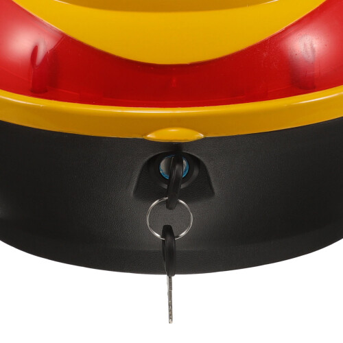 OULII Yellow Motorcycle Tail Storage Box Plastic Universal 2