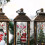 Lighted Christmas Lantern with LED Santa Tree Snow Scene 5