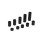 Insulation Spacers 100 Pcs ABS Plastic Black Round Standoffs for PCB Mounting 3