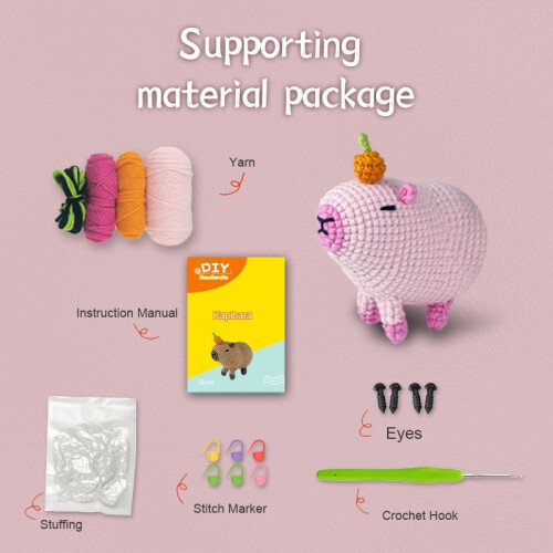 Beginner Crochet Kit for Animals with Guide and Videos 1