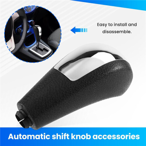 Gear Shift Knob Automatic Shift Knob for  Focus MK2 Fiesta 2005 - 2012 Silver 1