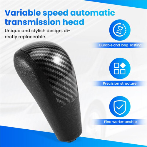 Gear Shift Knob Automatic Shift Knob for  Focus MK2 Fiesta 2005 - 2012 Carbon Fiber Pattern 1