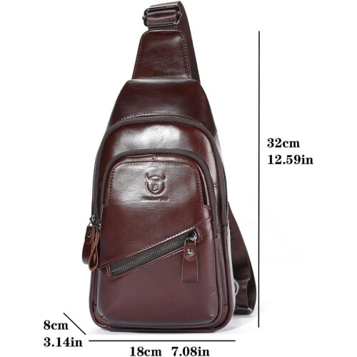 Vintage Δερμάτινη Τσάντα Crossbody για Άνδρες 1