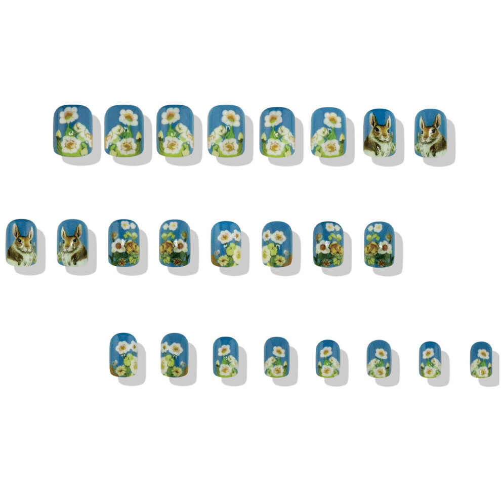 Dachuang Beauty Cute Bunny Fake Nails - Natural & Unbreakable