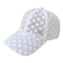 (White, With Labels) Floral Lace Baseball Cap for Sun Protection & Style