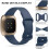 Πακέτο 3 λουριών σιλικόνης συμβατών με Fitbit Sense & Versa3 – Μαλακά αθλητικά βραχιόλια 3