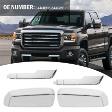Tow Mirror Caps for Chevy Silverado  Sierra 2500HD 3500HD 2020 - 2024 Side Door Mirror Housing 84468905 84468911