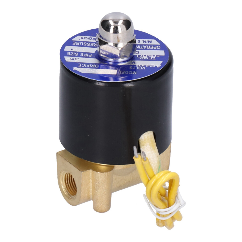1/8in 24V DC Electric Solenoid Valve NC Brass