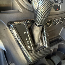 Centre Console Gear Shift Panel Cover Trim for Transit 150 250 350 2015-2019 Carbon Fiber Interior Accessories