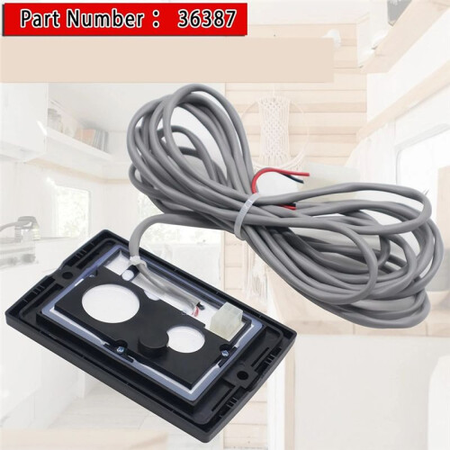 RV Bathroom  Panel Frame Two-Button Control Panel with Wiring Harness for Tecma RV Toilet Silence  36387 2