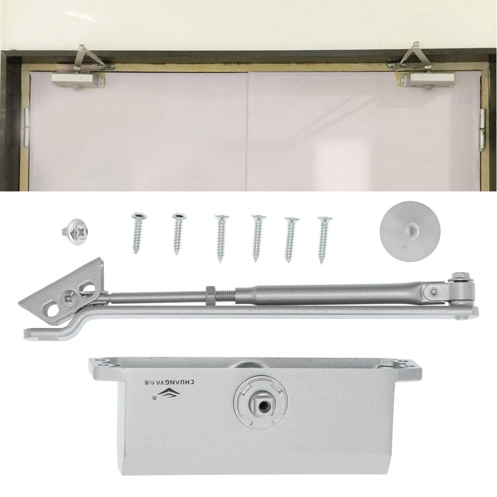 Hydraulic Door Closer 180 Aluminium 7444352998487