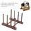 Kitchen Dish Drying Rack Durable Collapsible Eco Friendly Storage 4 Column 6