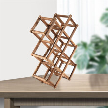 Wooden Red Wine Rack 10 Bottle Holder Mount Bar Display Shelf Folding Wood Wine Rack Alcohol Neer Care Drink Bottle Holders