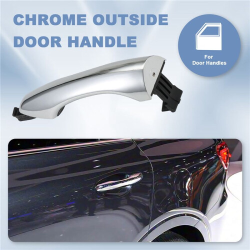 Rear Inductive External Pull Handle Exterior Door Handle with Button for  Sorento 2015-2018 Chrome Catch PullHandle,B 2