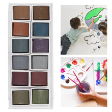 Aquarellfarben DIY 12er Set für Schüler & Erwachsene, Aquarell- und Graffiti-Kunst