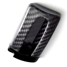 Real Carbon Fiber Key Fob Protective Cover Case for GTR U-Shape Car Key Case Cover Shell Bag Black