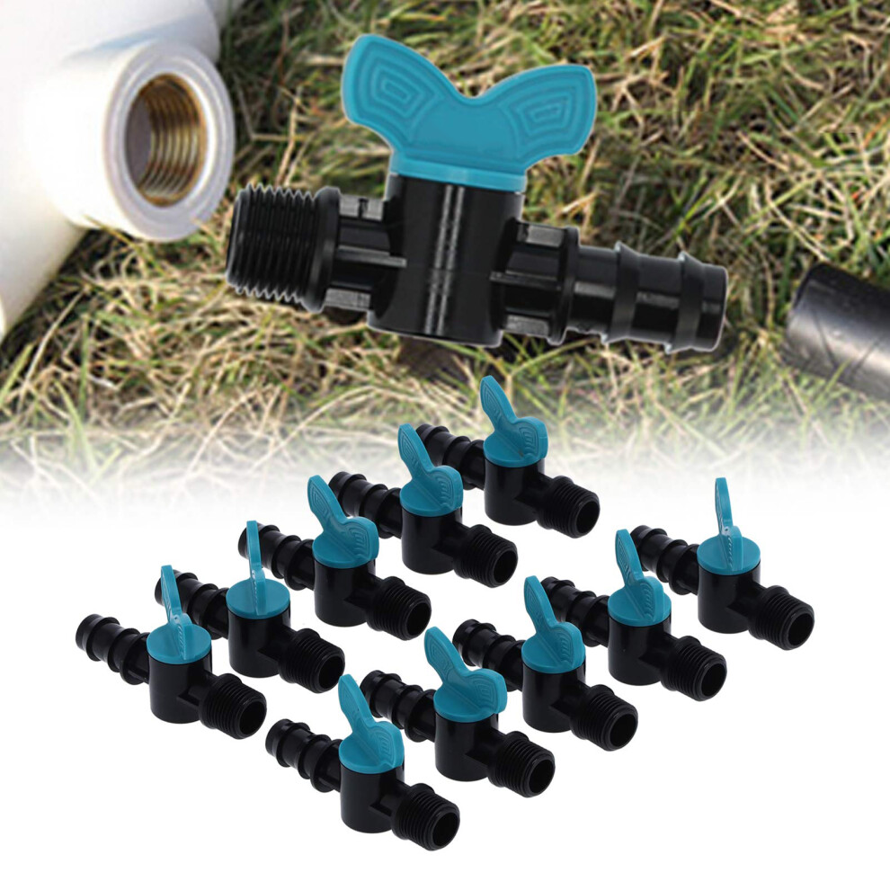 50Pcs 25X3/4In Plastic Garden Irrigation Gate Valve 9X5.5cm 4241390992216