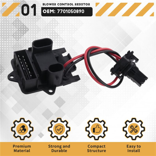 New Auto Heater Blower Motor Resistor for  7701050890 Blower Control Resistor 1