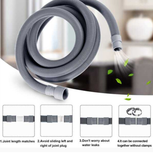 Automatic Drum Washing Machine Drain Pipe Drain Hose Fittings, 4 Meter 2