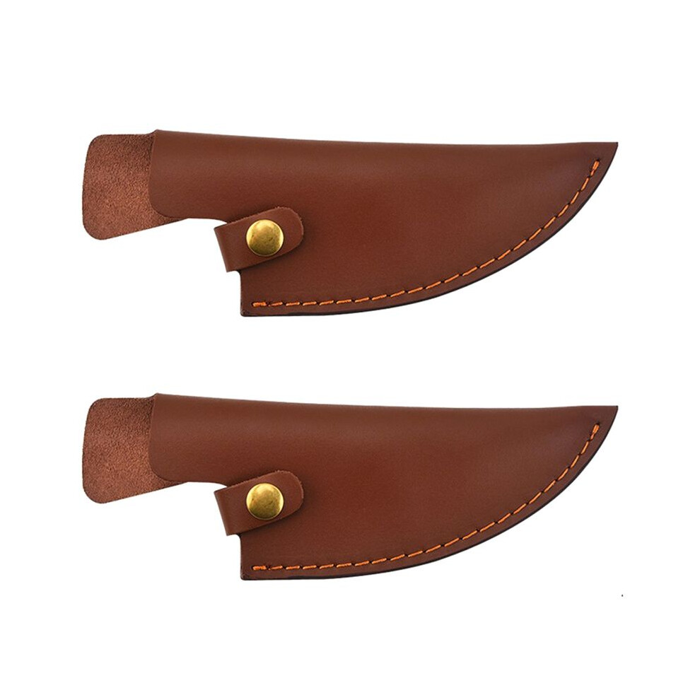 2X Cowhide Knife Sheath Boning Knife Small Kitchen Knifes Pu Sheath With Belt Ring Portable Knife Sheath 6033460495851