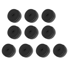 10Pcs Tennis Racket Grip Tape Black Anti Slip Sweat Absorbent PU Overgrip