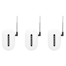 3X Répéteur de Signal Extender Sans Fil 433 MHz Booster Longue Portée Sans Obstacle à Travers les Murs pour la Sécurité de L'Alarme Domestique
